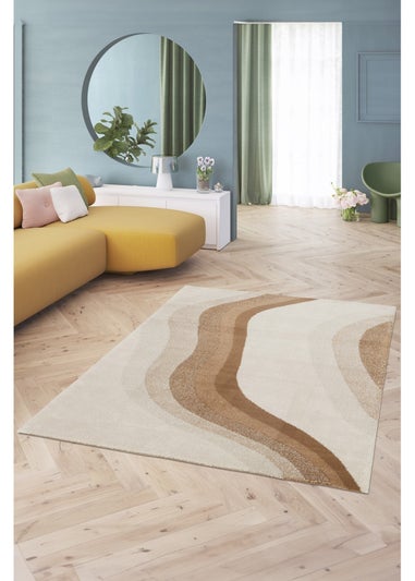 Homemaker Sol Wave Terracotta Rug