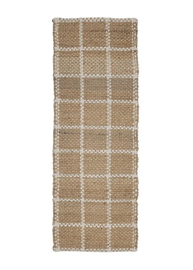 Relay Jute Check Natural Runner