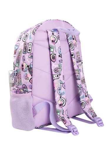 Monster High Purple Holographic Backpack (38 x 31 x 12cm)