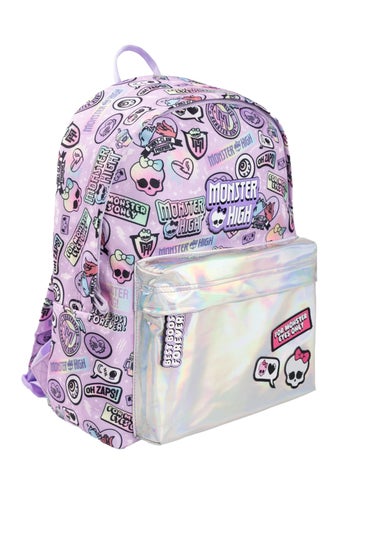 Monster High Purple Holographic Backpack (38 x 31 x 12cm)