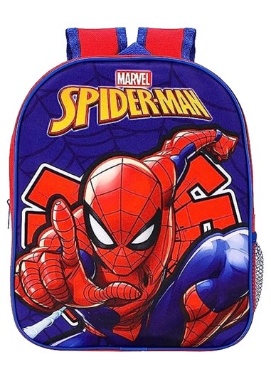 Spiderman Kids Red/Blue Character Backpack (30 x 24 x 10cm)