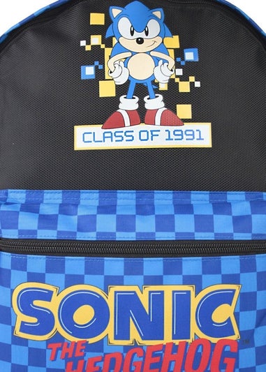 Sonic The Hedgehog Kids Black Retro Game Backpack (41 x 33 x 21cm)