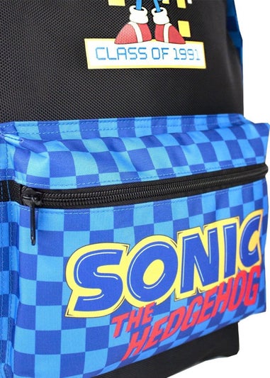 Sonic The Hedgehog Kids Black Retro Game Backpack (41 x 33 x 21cm)