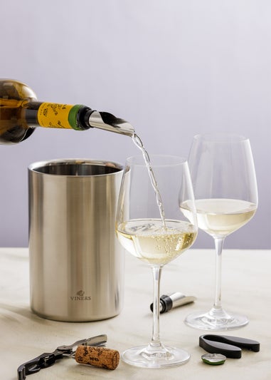 Viners Silver Double Wall Wine Cooler (1.3L)