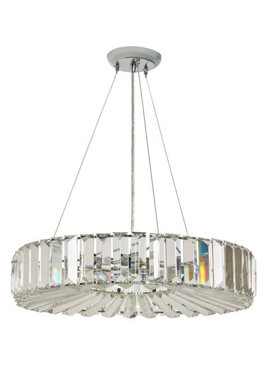 BHS Chrome Renee Crystal Pendant (35-115cm x 50cm)