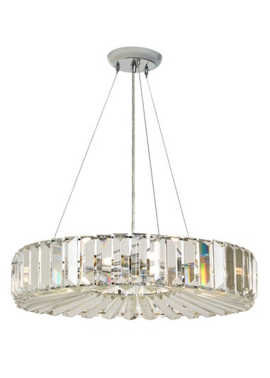 BHS Chrome Renee Crystal Pendant (35-115cm x 50cm)