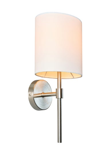 BHS Chrome Oz Shade Wall Light (38cm x 16.5cm)