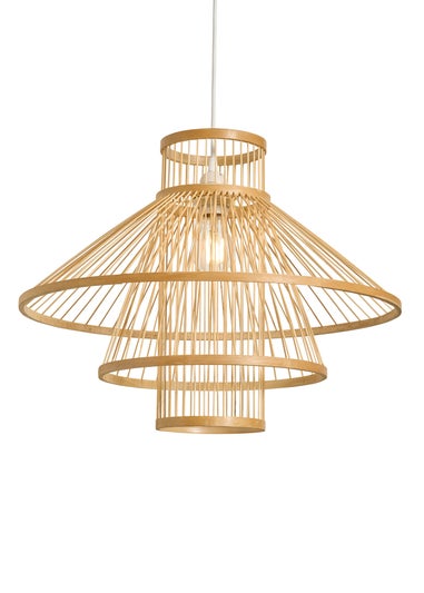 BHS Natural Sammy Bamboo Easyfit Shade (39cm x 49cm)