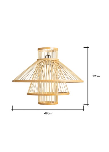 BHS Natural Sammy Bamboo Easyfit Shade (39cm x 49cm)