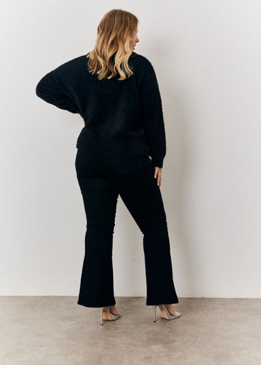 In The Style Jac Jossa Black Embellished Bow Jumper