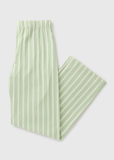 Sage Green Stripe Pyjama Bottoms