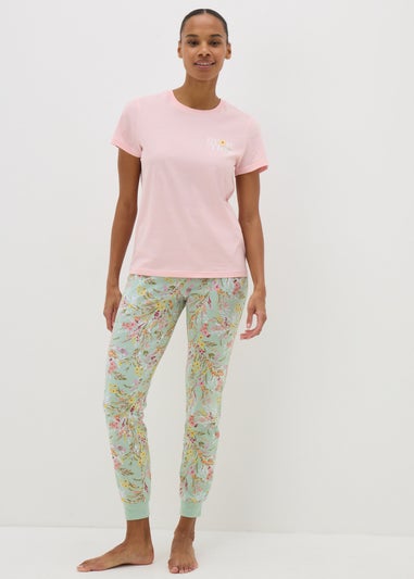 Sage Green Ditsy Floral Pyjama Set