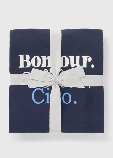 Navy Gingham Bonjour Pyjama Set