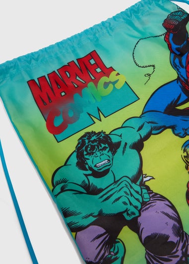 Boys Green Marvel Pump Bag