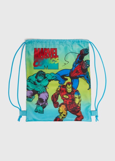 Boys Green Marvel Pump Bag