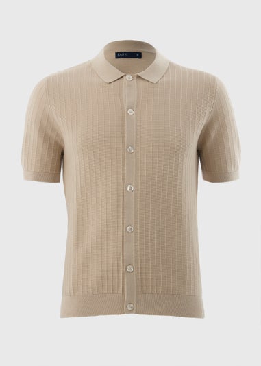 Stone Textured Short Sleeve Shirt