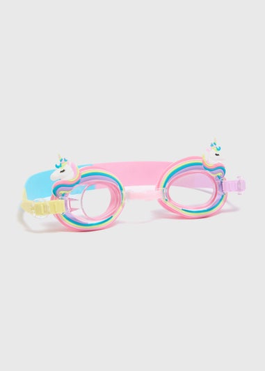 Girls Multicolour Unicorn Swim Goggles