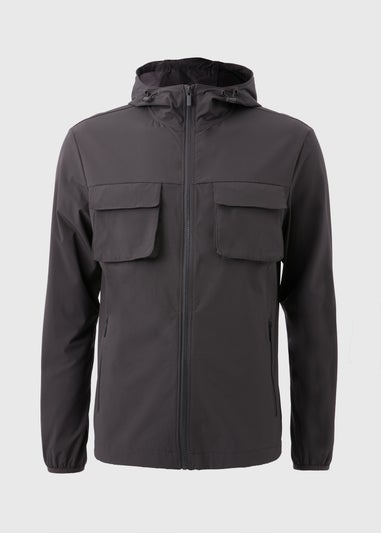 Charcoal Smart Windbreaker Jacket