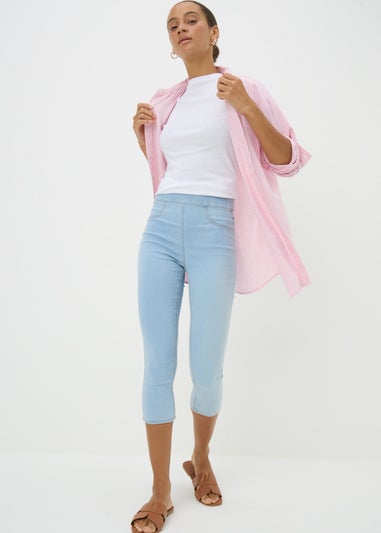 Lightwash Cropped Jeggings