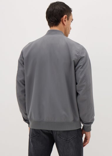 Grey Lightweight Bomber Jacket