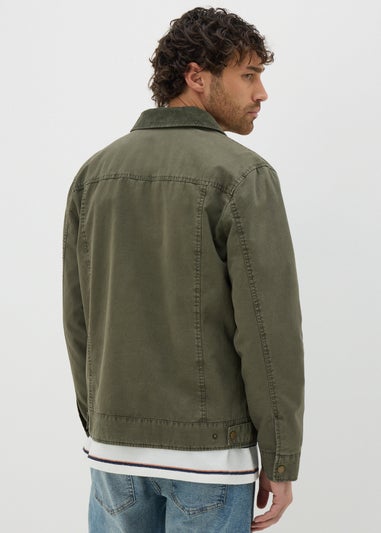 Khaki Canvas Chore Jacket