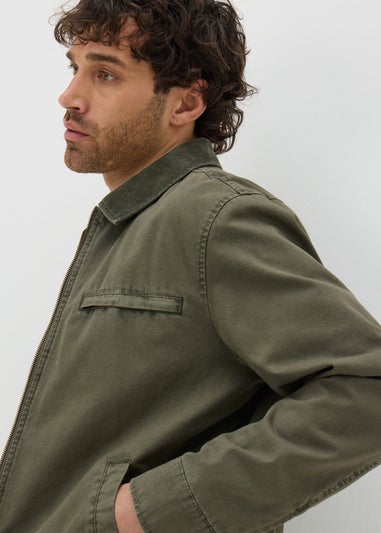 Khaki Canvas Chore Jacket