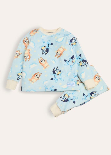 Bluey Girls Fleece Blue Pyjama Set