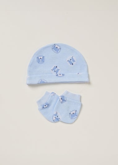 Rock a Bye Baby Light Blue Cotton 5-Piece Gift Set