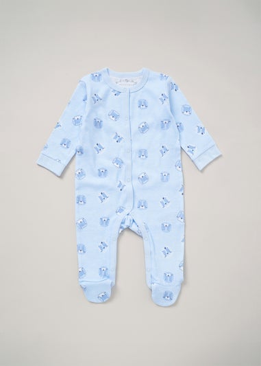 Rock a Bye Baby Light Blue Cotton 5-Piece Gift Set