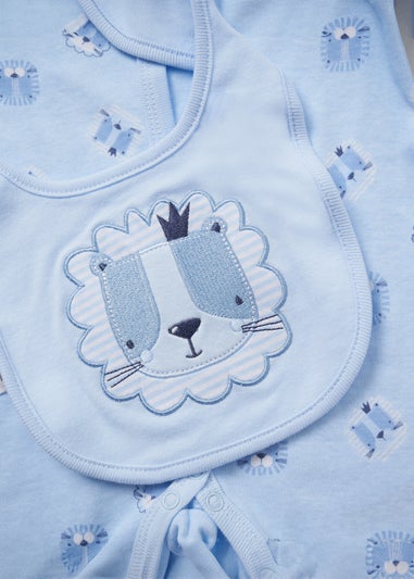 Rock a Bye Baby Light Blue Cotton 5-Piece Gift Set