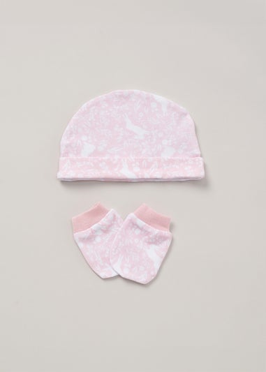 Rock a Bye Baby Soft Pink Cotton 5-Piece Gift Set