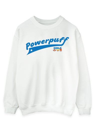 The Powerpuff Girls White Athletic Sweatshirt