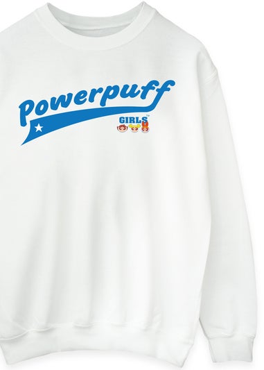 The Powerpuff Girls White Athletic Sweatshirt