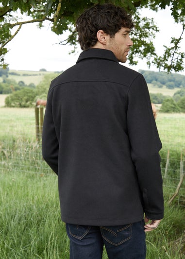 Threadbare Black Faux Wool Shacket