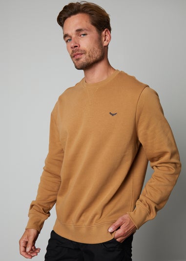 Threadbare Camel Crew Neck Sweatshirt