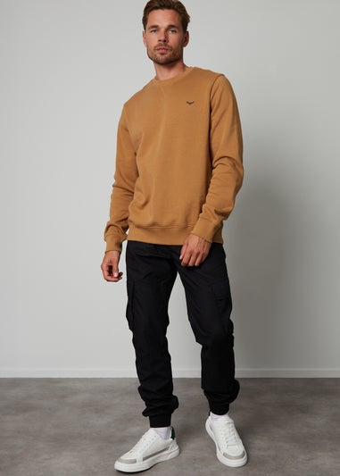 Threadbare Camel Crew Neck Sweatshirt