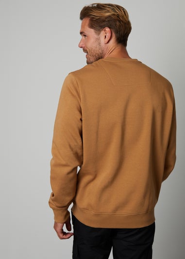 Threadbare Camel Crew Neck Sweatshirt