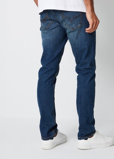 Threadbare Indigo Blue Slim Fit Jeans With Stretch