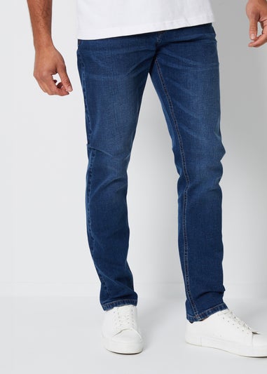 Threadbare Midnight Blue Slim Fit Jeans With Stretch