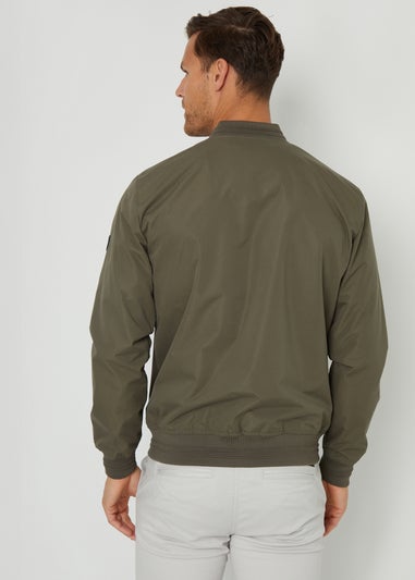 Threadbare Khaki Showerproof Classic Bomber Jacket