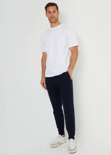 Threadbare Navy Luxe Knitted Joggers