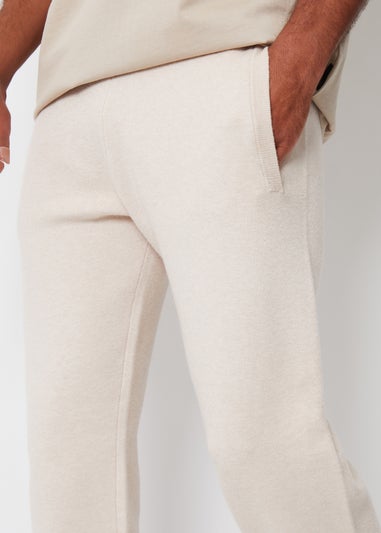 Threadbare Ecru Luxe Knitted Joggers