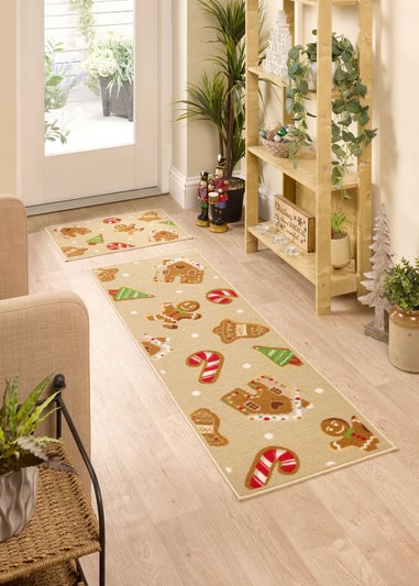 Floormatters Printed Loop Gingerbread (Pack of 2)