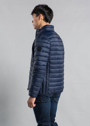 Tokyo Laundry Navy Fleece Lined Padded Jacket