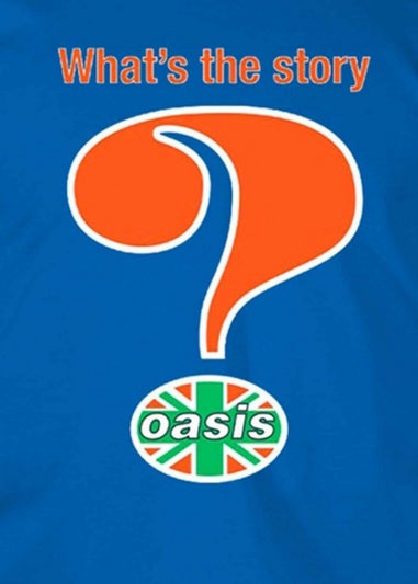 Oasis Midnight Blue Question Mark T-Shirt