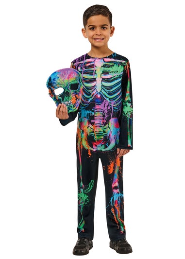 Rubies Kids Bonesky Graffiti Skeleton Costume (3-8 Yrs)