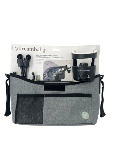 Dreambaby Grey/Black 3-in-1 Stroller Bag Kit