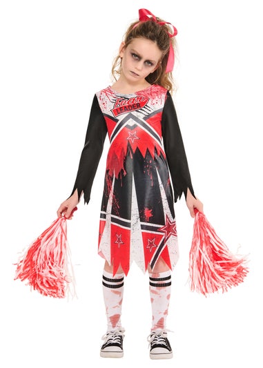 Rubies Kids Zombie Cheerleader Costume (5-10Yrs)