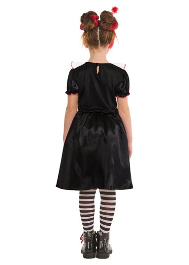 Rubies Kids Monochrome Clown Dress Costume (3-8 Yrs)