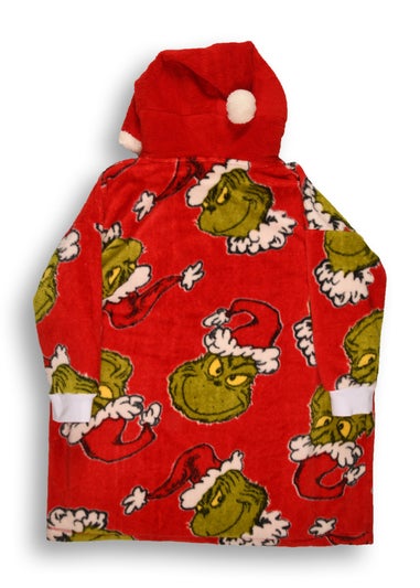 The Grinch Unisex Red Hooded Blanket